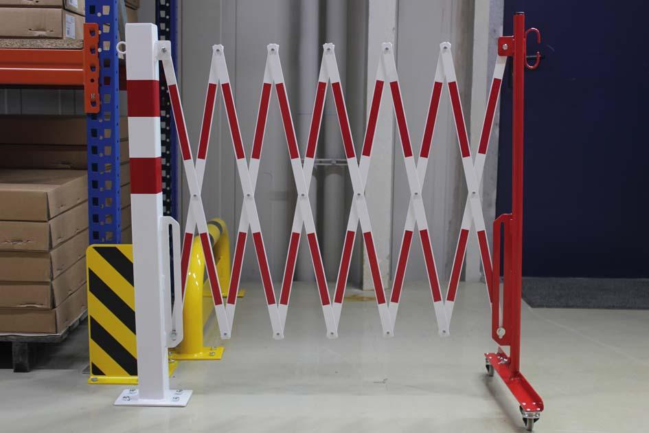 Scherengitter mit Sperrpfosten, standfeste Ausführung Produktbild img22 L