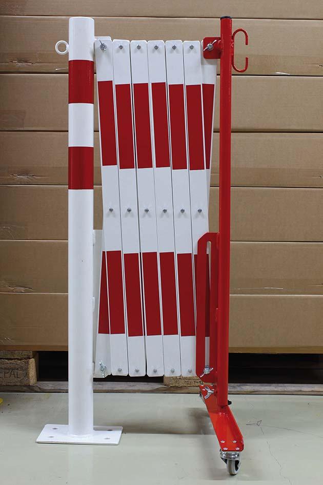 Scherengitter mit Sperrpfosten, standfeste Ausführung Produktbild img29 L