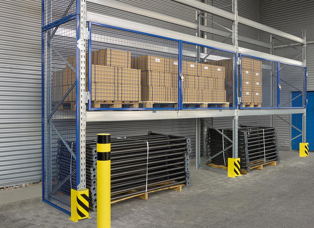 Flügeltüren für Palettenregal B2700xH1200 mm RAL 7037 Produktbild img2 L