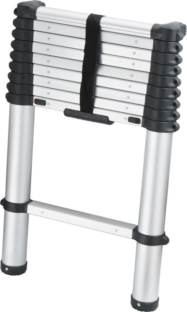 Teleskopleiter FORTIS 10 Sprossen Leiterlänge 0,75m eingef.Arbeitshöhe 2,93 m Produktbild img2 L