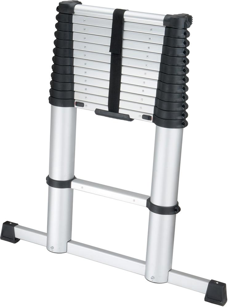 Teleskopleiter FORTIS 13 Sprossen Leiterlänge 0,91m eingef.Arbeitshöhe 3,81 m Produktbild img2 L