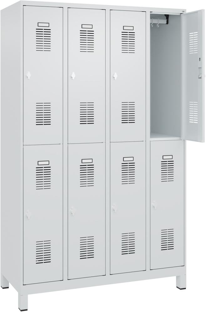 Garderobenschrank FORMAT, Typ BASIC, doppelstöckig, mit Füßen Produktbild img6 L