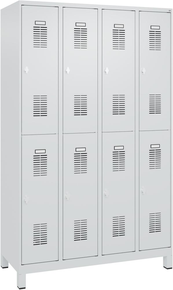 Garderobenschrank FORMAT, Typ BASIC, doppelstöckig, mit Füßen Produktbild img5 L