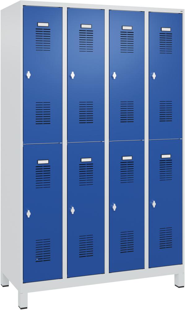 Garderobenschrank FORMAT, Typ BASIC, doppelstöckig, mit Füßen Produktbild img12 L