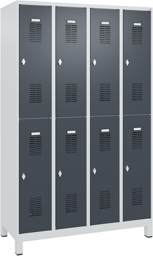 Garderobenschrank FORMAT, Typ BASIC, doppelstöckig, mit Füßen Produktbild img18 L