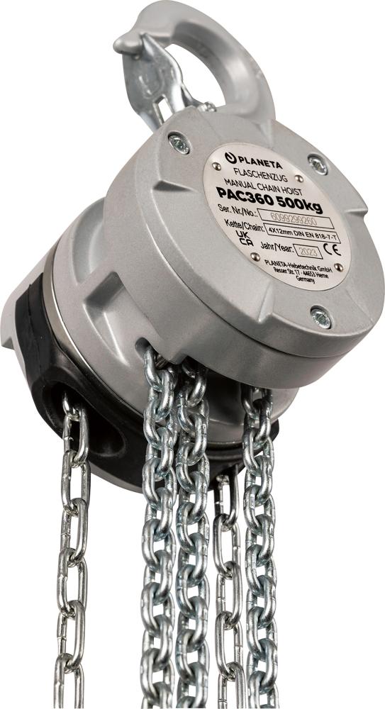 Mini Alu Flaschenzug PAC 360 Hub 3, 0m Tragkraft 500kg Produktbild img2 L