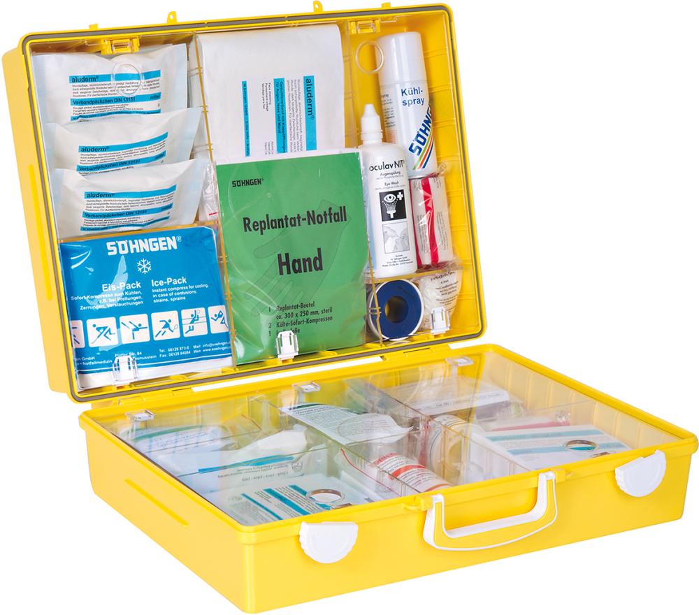 Erste-Hilfe-Koffer Extra+Industrie, DIN 13157,gelb Produktbild img5 L