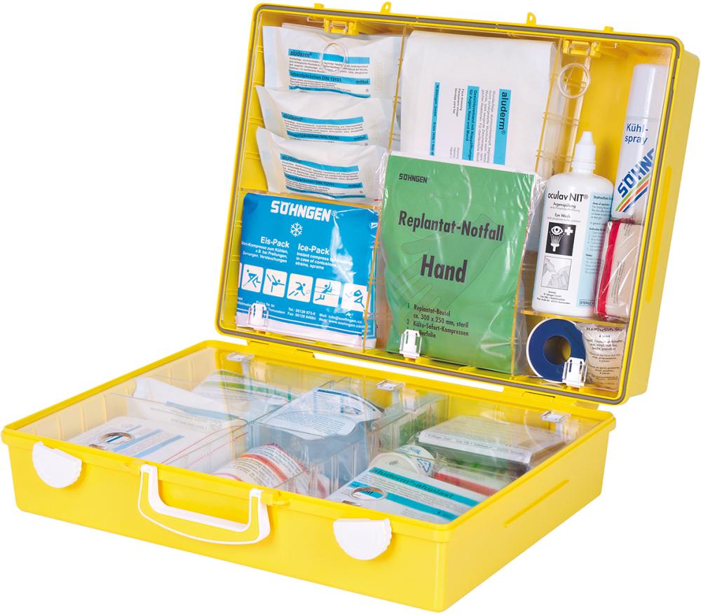 Erste-Hilfe-Koffer Extra+Industrie, DIN 13157,gelb Produktbild img6 L