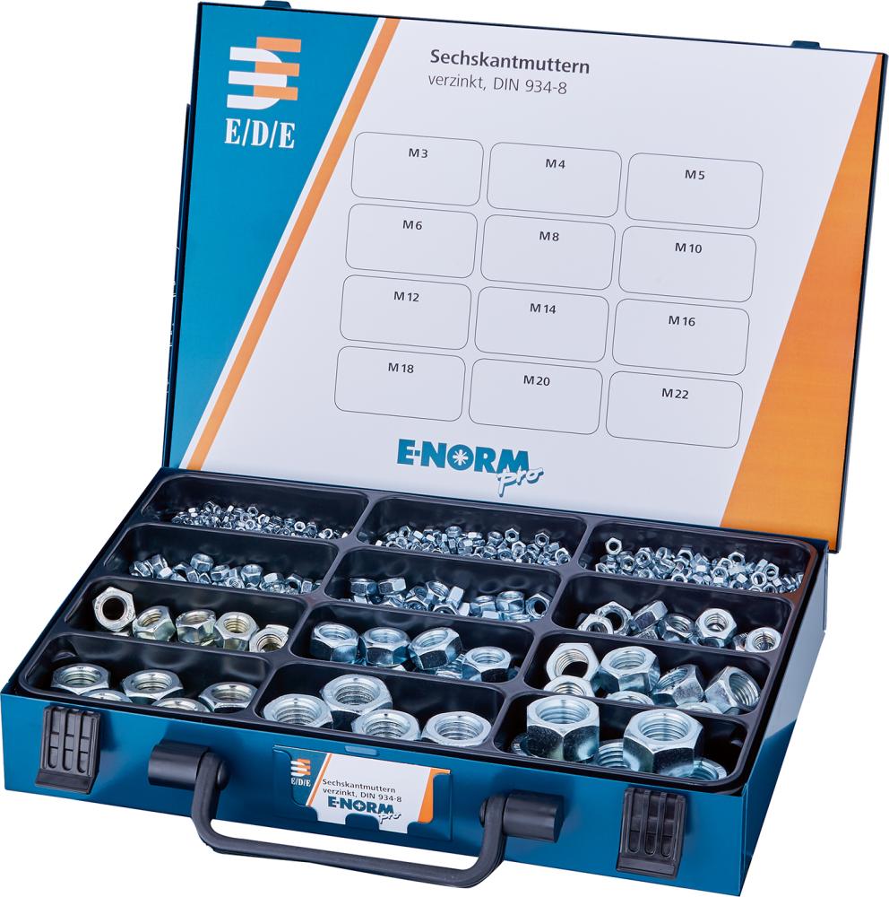 E-NORM Montagekoffer 11 DIN 934 verzinkt E-NORMpro Produktbild img2 L