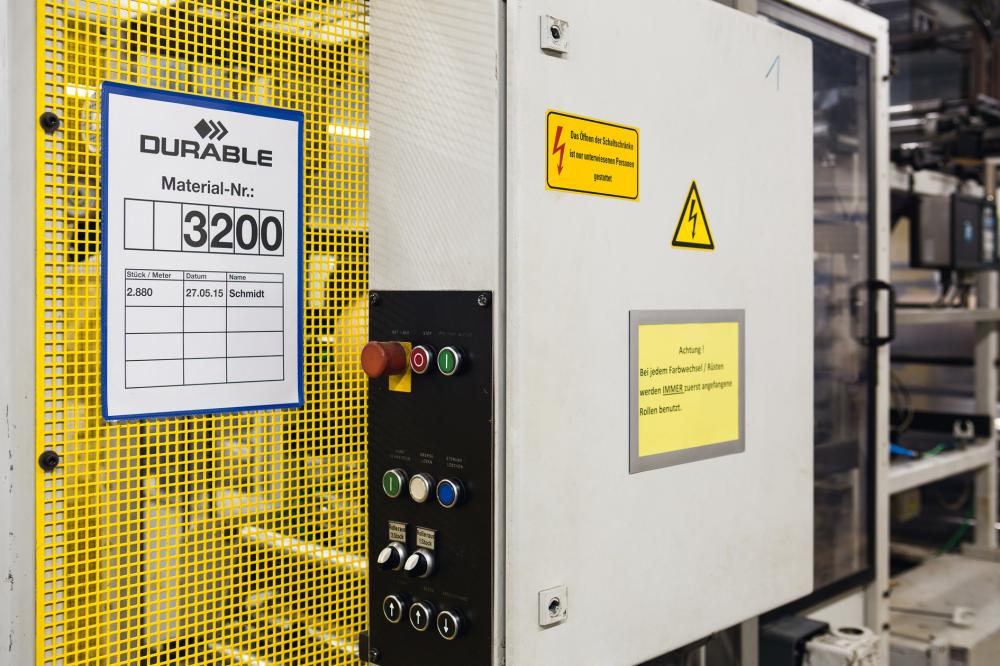 Etikettentasche B100xH38 mm blau, magnetisch VE 50 Stück Produktbild img3 L