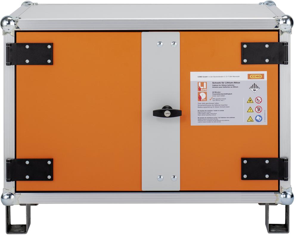 Akku-Lagerschrank 8/5 mit Stapelfüßen Produktbild img2 L