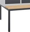 C+P Schwarz-Weiß-Spind Evolo PLUS Sitzbank 2 Abteile B800xT815xH2120mm RAL7035/7016 Produktbild img4 S