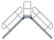 Überstieg 45G 11 Stufen 1000 mm breit Höhe 2,24 m ZARGES Produktbild img2 S