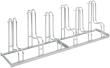 Fahrrad-Standparker einseitig, verzinkt L 2100 mm, 6 Plätze Produktbild img3 S