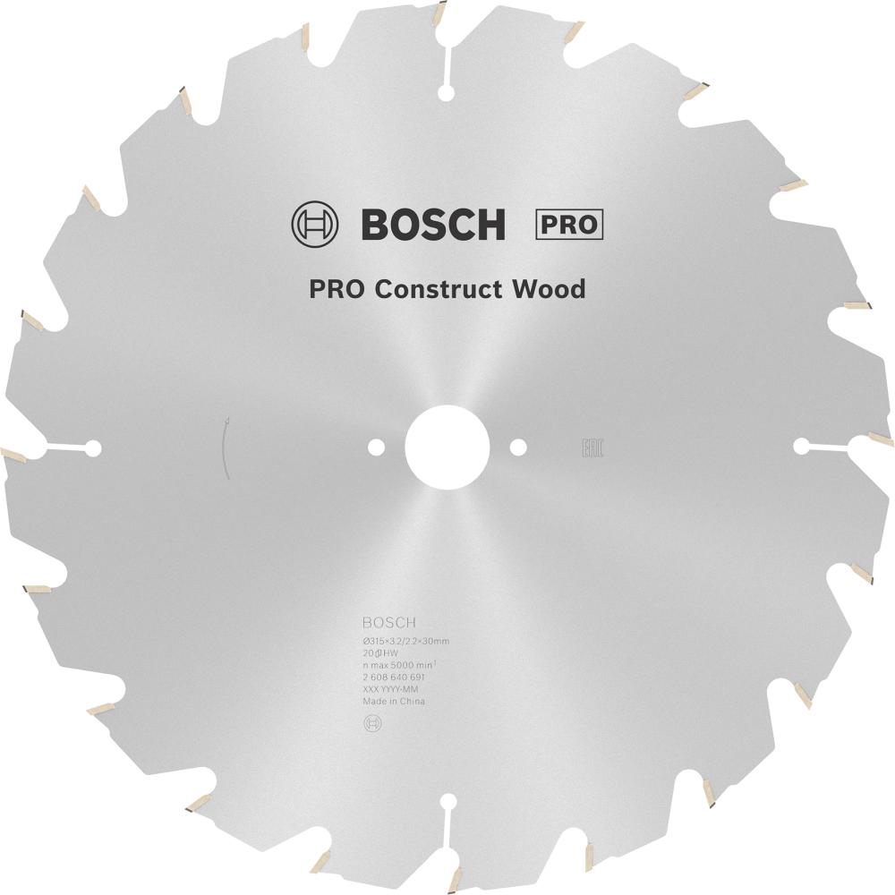HM-Kreissägeblatt Nagelf. 315x3,2/2,2x30 20Z HB Bos VE à 1 Stück Construct Wood Produktbild img1 L