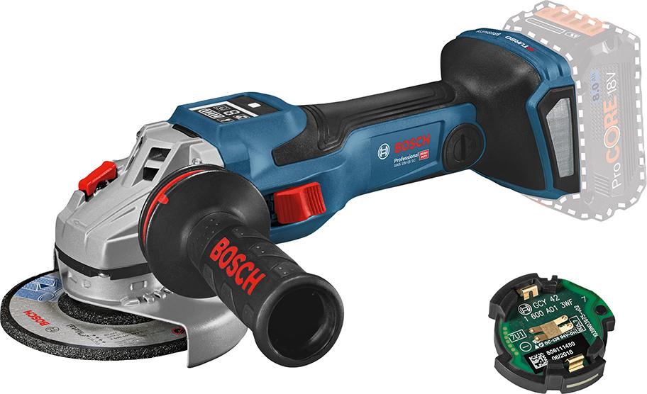 Akku-Winkelschleifer solo GWS 18V-15 SC+CoMo Bosch ohne Akku ohne Ladegerät L-Boxx Produktbild img1 L