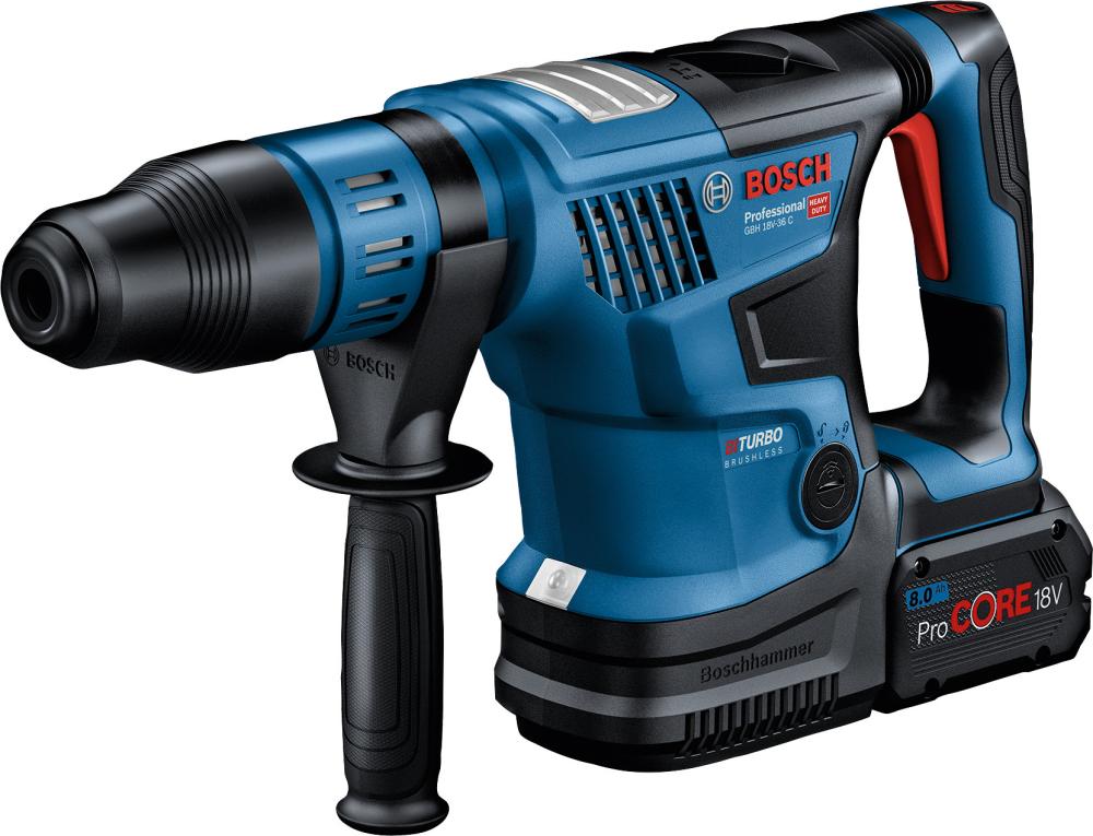 Akku-Kombihammer GBH 18V-36 C Bosch 2x18,0 V 8,0 Ah ProCore LadegerätGAL1880CV Koffer Produktbild img1 L