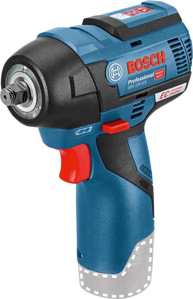 Akku-Schlagschrauber solo GDS 12V-115 Bosch ohne Akku ohne Ladegerät L-Boxx Produktbild img1 L