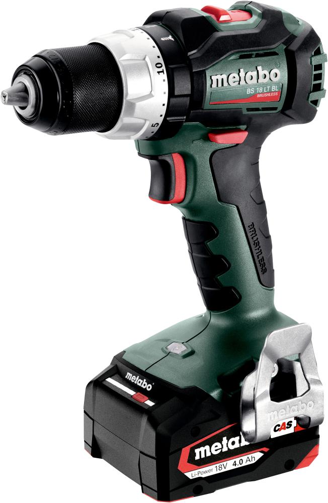 Akku Bohrschrauber BS 18 LT BL SE Metabo 2x 4,0 Ah 18V Ladegerät ASC 55 metaBOX Produktbild img1 L