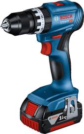 Akku-Schlagbohrschrauber GSB 18V-45 Bosch 2x18,0 V 3.0 Ah LadegerätGAL18V-40 L-Boxx Produktbild