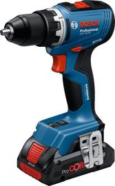 Akku Bohrschrauber GSR 18V-65 Bosch 18,0V 2x 4,0 Ah Ladegerät GAL 18V-40 Produktbild