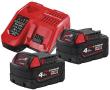 MILWAUKEE Akku-Starterset M18NRG-402 2x18V 4, 0 Ah +M12-18 FC Produktbild img1 S