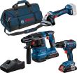 3 Tool Akku Set GSR+GWS+GBH 2x18,0 V 4,0 Ah Ladegerät 18V-40, Tasche Produktbild