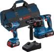 2 Tool Akku Set GSR+GBH 2x18,0 V 4,0 Ah Ladegerät 18V-40, Tasche Produktbild