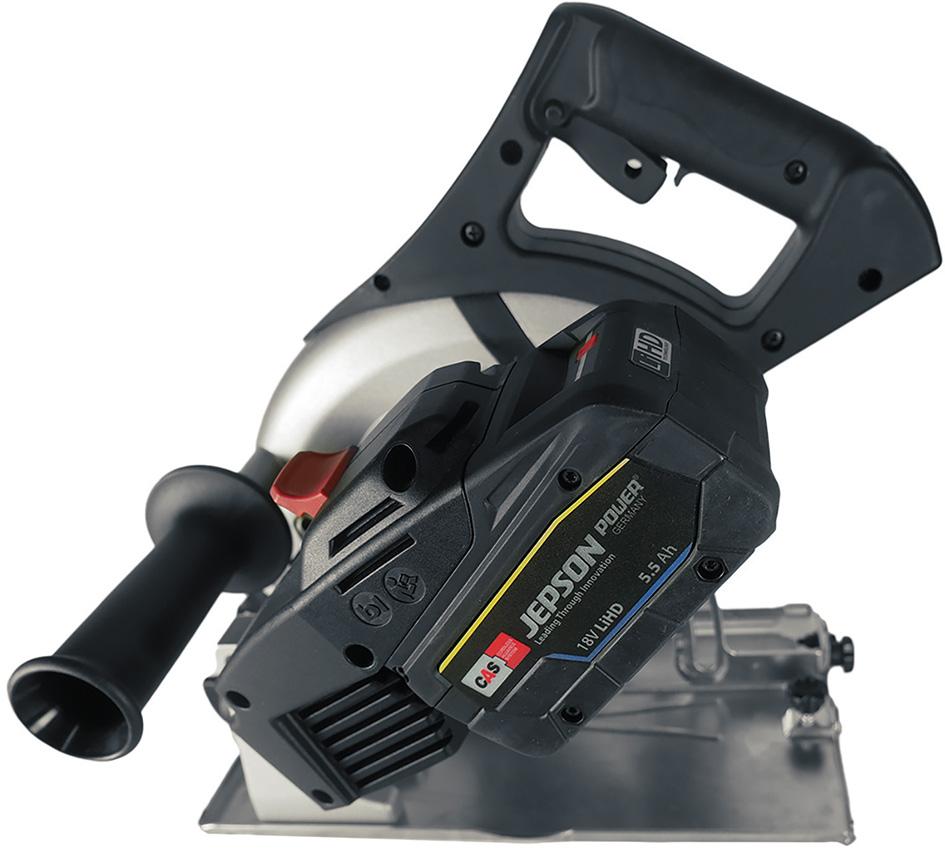 Akku-Metallhandkreissäge Hand Dry Cutter 8203E 18V, 5,5Ah, 99Wh D=203mm 48Z Jepson Produktbild img2 L