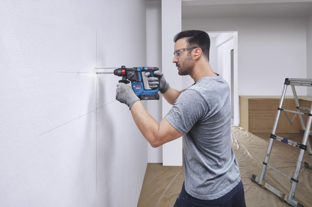 Akku-Kombihammer solo GBH 18V-18 Bosch ohne Akku Ladegerät Karton Produktbild img4 L