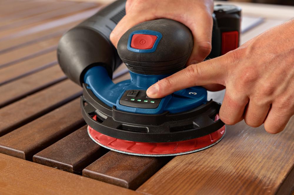 Akku Excenterschleifer GEX 18V-150-3 Bosch ohne Ladegerät Karton Produktbild img4 L