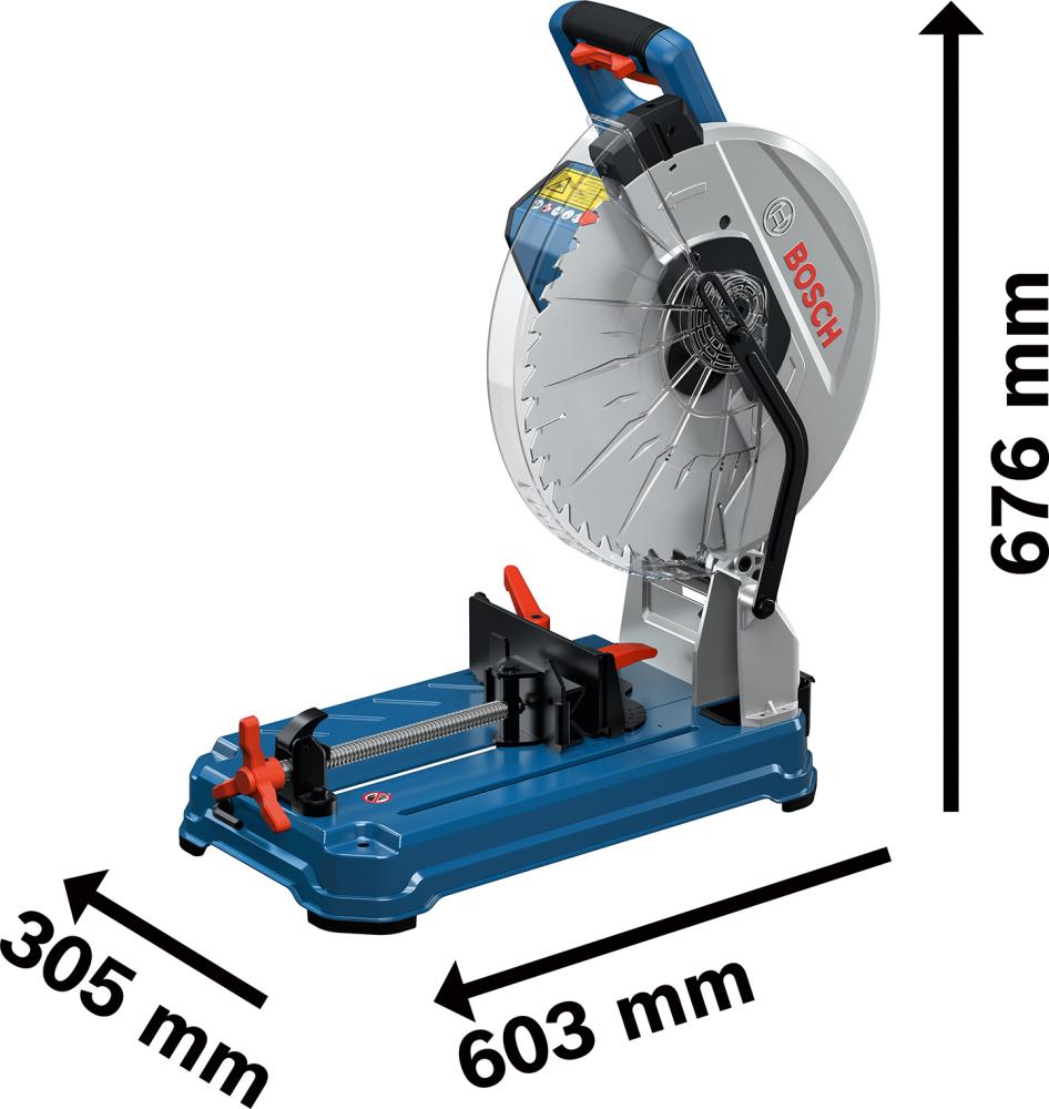 Akku-Metallkreissäge solo GCD 18V-355 Bosch ohne Akku Ladegerät Karton Produktbild img2 L