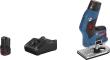 Akku-Kantenfräse GKF 12V-8 Bosch 2x12,0 V 3,0 Ah Ladegerät GAL1230 L-Boxx Produktbild img2 S