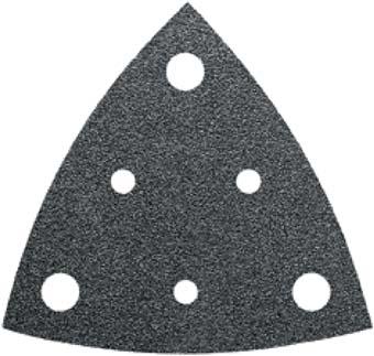 Dreieck-Schleifblatt gelocht, 80mm K100 Fein VE à 5 Stück Produktbild img1 L