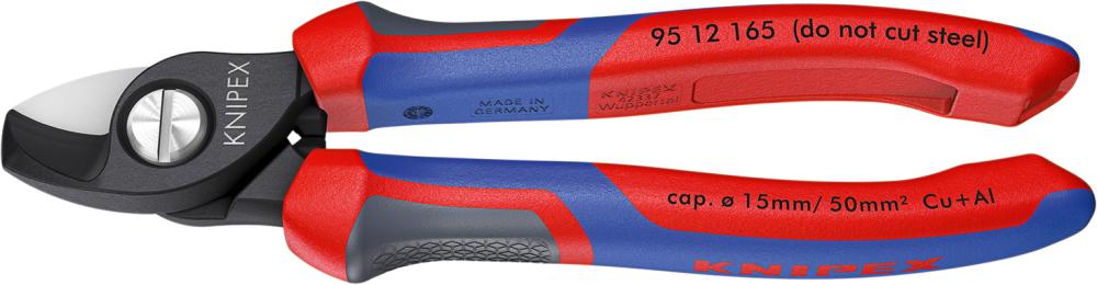 Kabelschere mit Mehrkomponenten-Griffen 165mm KNIPEX Produktbild img1 L