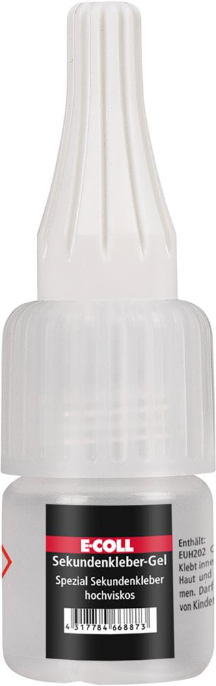 Sekundenkleber-Gel 5g Flasche E-COLL Produktbild img1 L