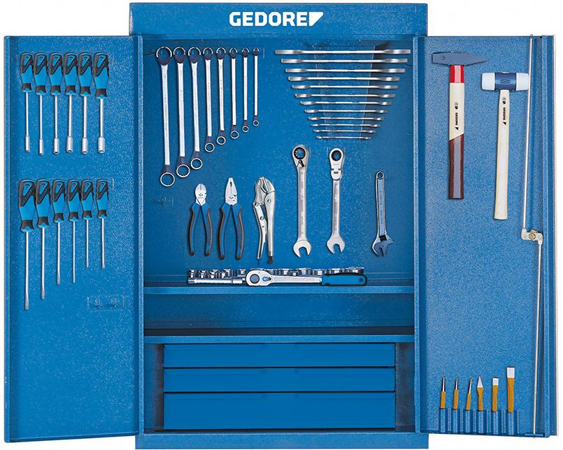 Werkzeugsortiment Universal 100-teilig im Stahlblech-Schrank Gedore Produktbild img1 L