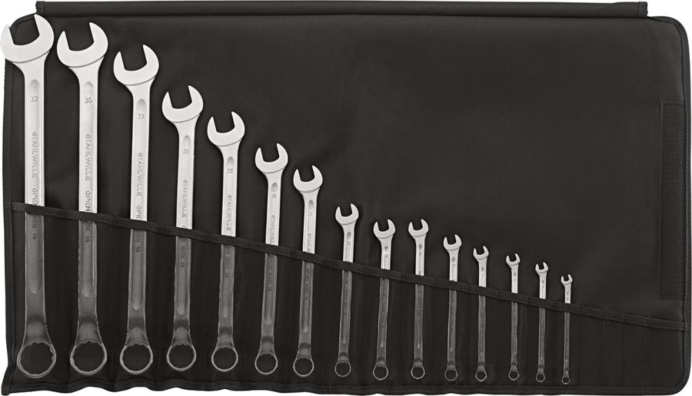 Ringmaulschlüssel-Satz DIN3113B 6-32mm 15-teilig in Rolltasche Stahlwille Produktbild img1 L