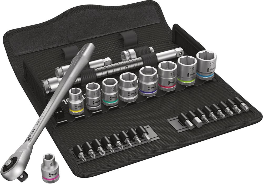 Steckschlüssel-Garnitur 3/8" ZYKLOP push 29-teilig Wera Produktbild img1 L
