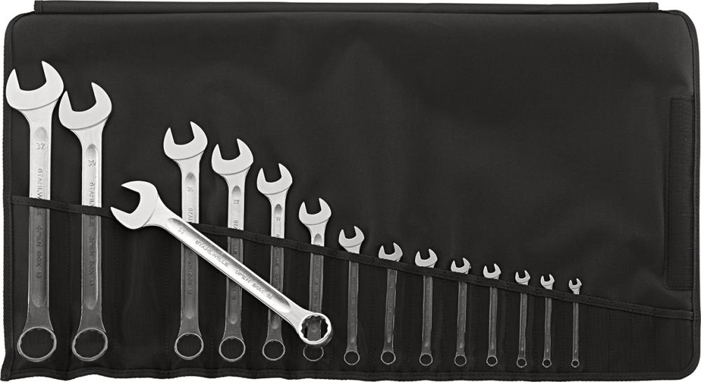 Ringmaulschlüssel-Satz DIN3113A 6-32mm 15-teilig in Rolltasche Stahlwille Produktbild img1 L