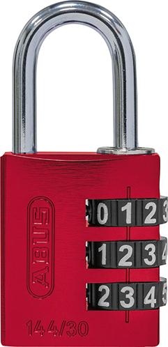 Zahlen-Hangschloss 144/30 rot Lock-Tag Produktbild img1 L