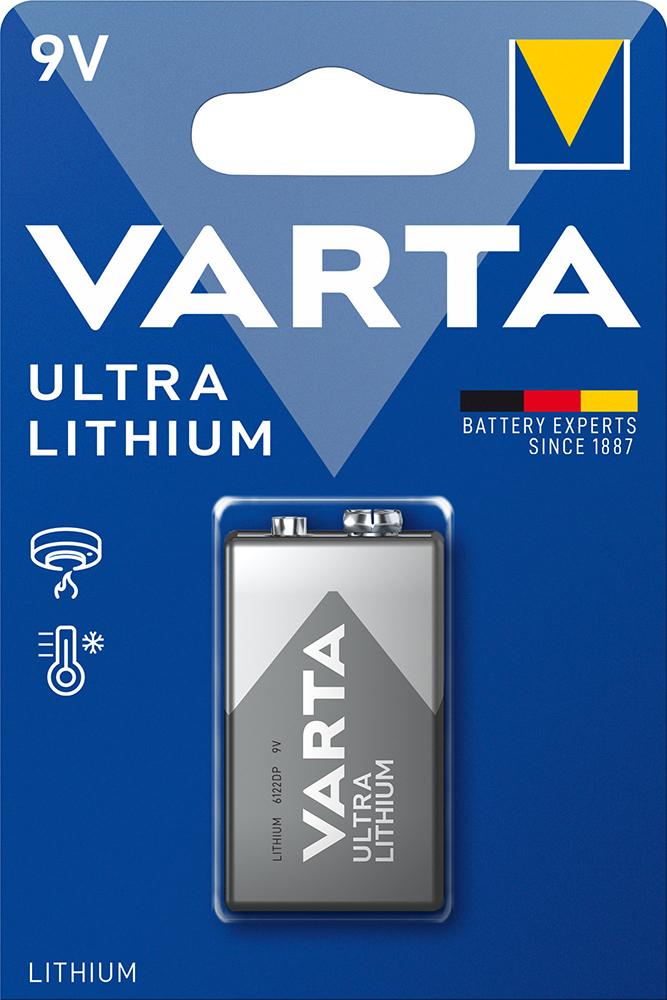 Batterie Professional Lithium 9V E-Block Blister a 1 Stück VARTA Produktbild img1 L