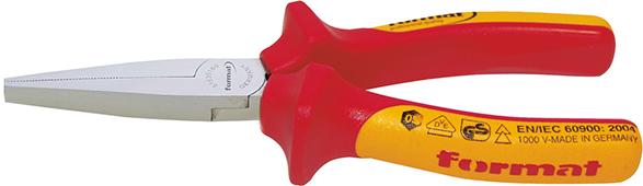 Langbeckzange DIN/ISO5745Form1 flach VDE 160mm FORMAT Produktbild img1 L