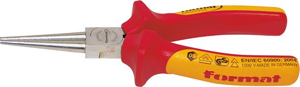 Langbeckzange DIN/ISO5745VDE rund 160mm FORMAT Produktbild img1 L