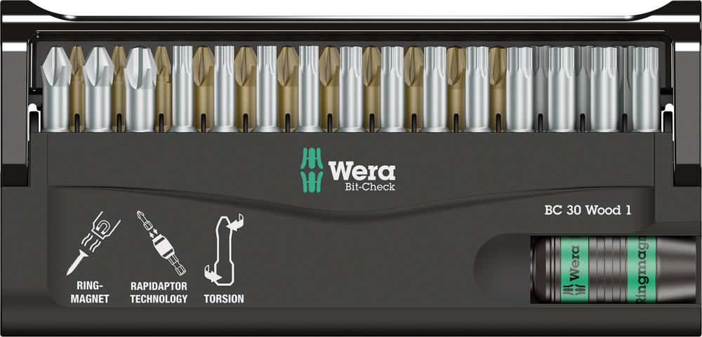 Bit-Satz Bit-Check 30 Wood 1 Wera Produktbild img1 L