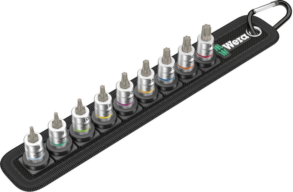 Schraubendrehereinsatz- Satz mit Haltefunktion 1/4" Torx 9-teilig Wera Produktbild img1 L
