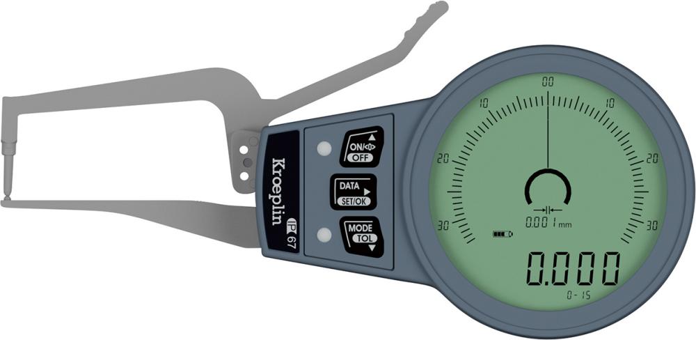 Außenschnelltaster Rohrwandmessung 0-15mm KRÖPLIN Produktbild img1 L