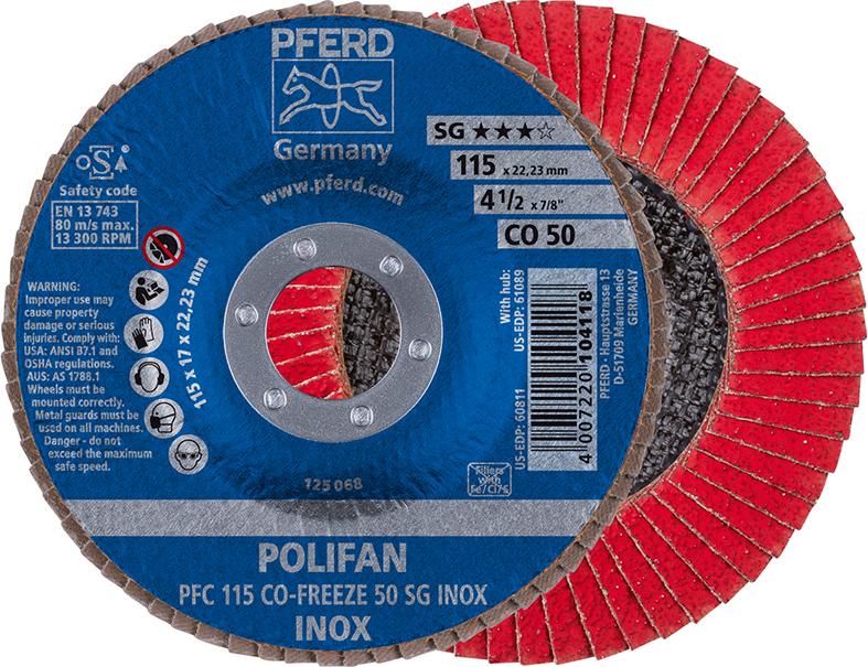 Fächerschleifscheibe COFREEZE gewölbt 115mm K50 Pferd Produktbild img1 L