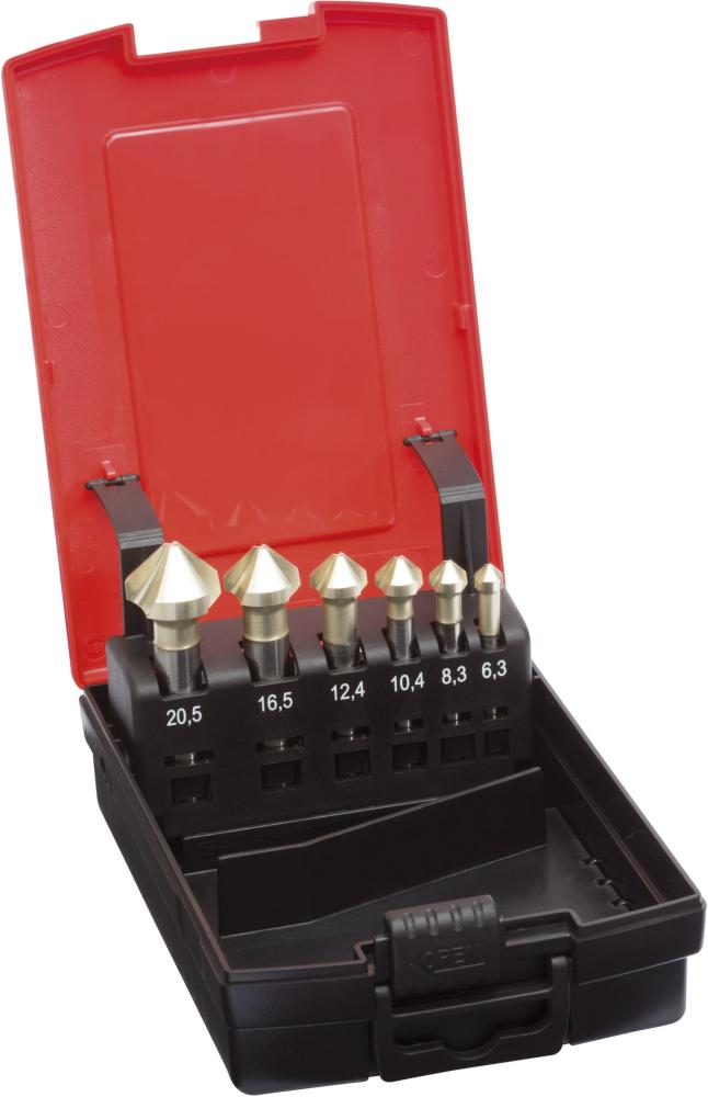 Kegelsenker-Set DUO DIN335 HSSE Form C 3-Flächenschaft 90Grad 6,3-20,5mm FORMAT GT Produktbild img1 L