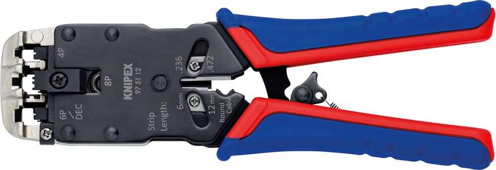 Crimp-Hebelzange Western 4/6/8-polig KNIPEX Produktbild img1 L